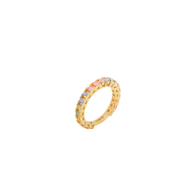 Multi-Colored Saphire Band