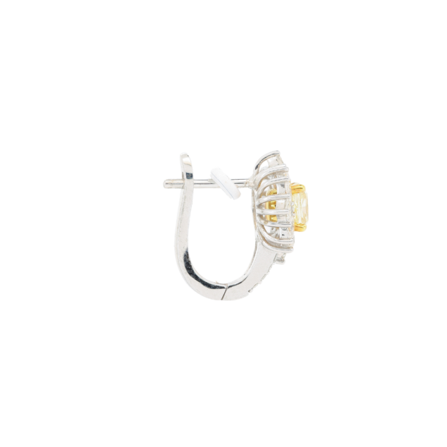 Etheral yellow diamond earrings