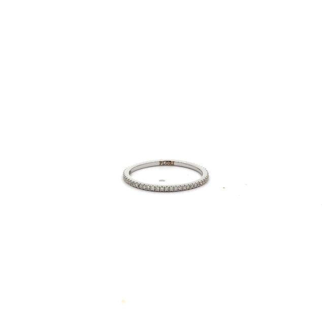 White gold eternity diamond ring