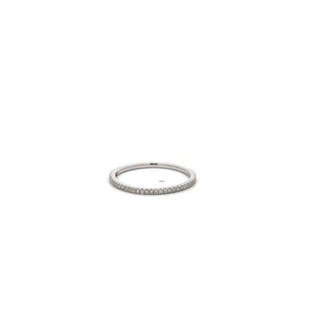 White gold eternity diamond ring