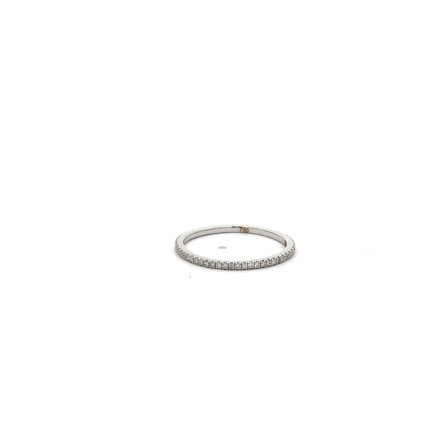 White gold eternity diamond ring