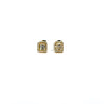 Halo diamond earrings