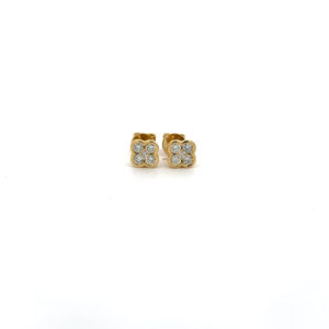Bloom diamond studs