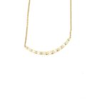 Golden Arc Diamond Necklace