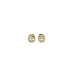 Luminous diamond halo earrings