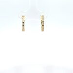 Radiant Diamond Hoop Earrings