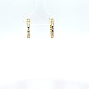 Radiant Diamond Hoop Earrings