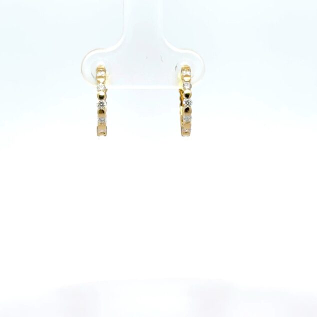 Radiant Diamond Hoop Earrings