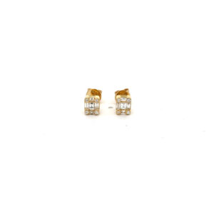 Timeless Baguette Diamond Studs