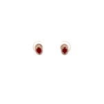 Crimson Halo Diamond and Ruby Studs